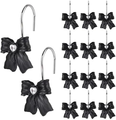 12PCS Shower Curtain Hooks Rings by GIFZAA