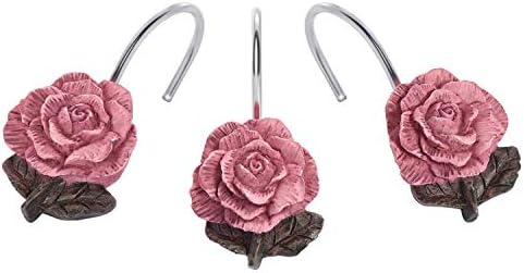 AGPTEK Rose Shower Curtain Hooks by AGPTEK