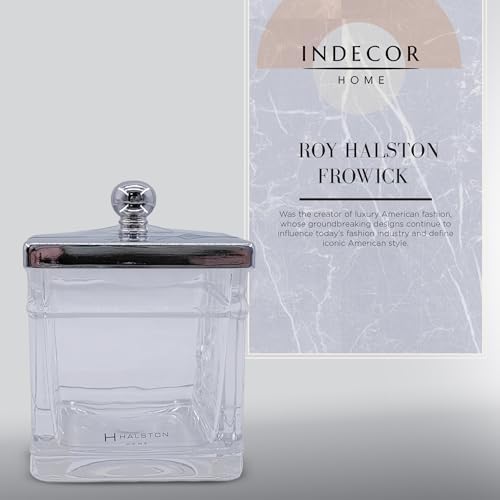 Clear Transparent Hotel Style Apothecary Tempered Glass Canister Jar W/ Matte - Image 4