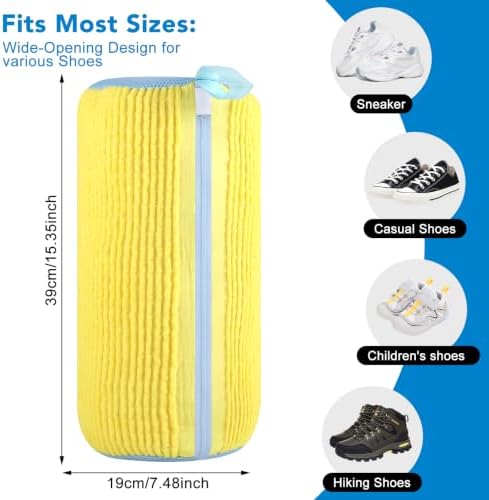 Dntorx 2 PCS Shoe Washing Machine Bag Shoe Laundry Bags, Fits Sneaker Tennis - Image 2