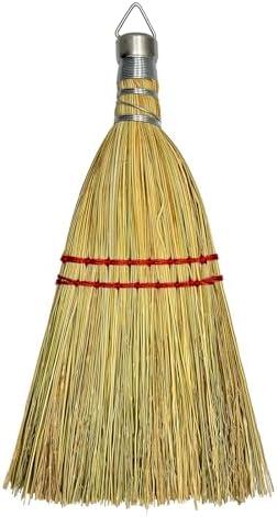 Handmade 12 Inch Mini Corn Broom Whisk Made of Natural Corn Broom Straw by Unknown