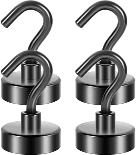 Neosmuk Magnetic Hooks for Cruise Cabins, 85lb Heavy Duty, 4 Pack by Neosmuk