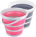 Collapsible Bucket 10L 2.6 Gallon Cleaning Bucket Mop Bucket Folding Foldable by Craftend