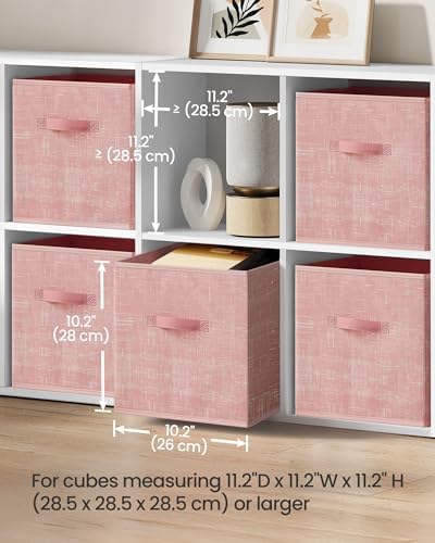 SONGMICS Storage Cubes, 11-Inch Foldable Closet Organizers - Image 3