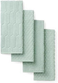 Martha Stewart Honeycomb Chambray Textured Kitchen Towel 4-Pack Set, 100% Cotton by MarthaStewart