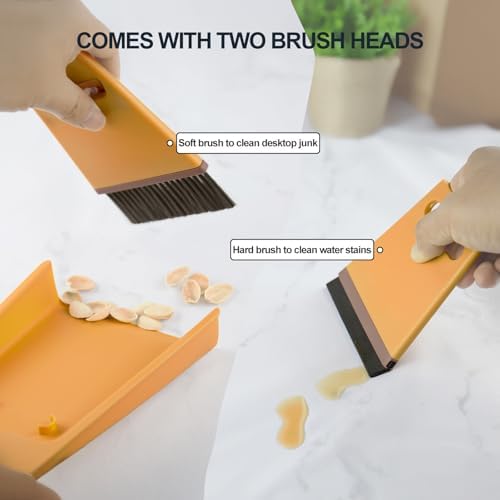 Luxflowing Portable Mini Hand Held Broom and Dustpan Combo Set - Image 4