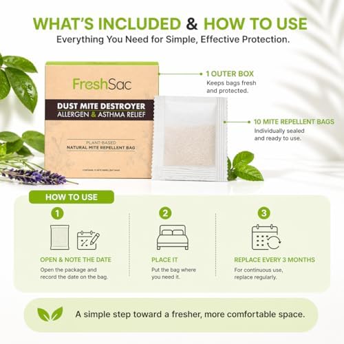 FreshSac Natural Home Freshness Sachets – Plant-Based Fabric Freshener & Odor - Image 3