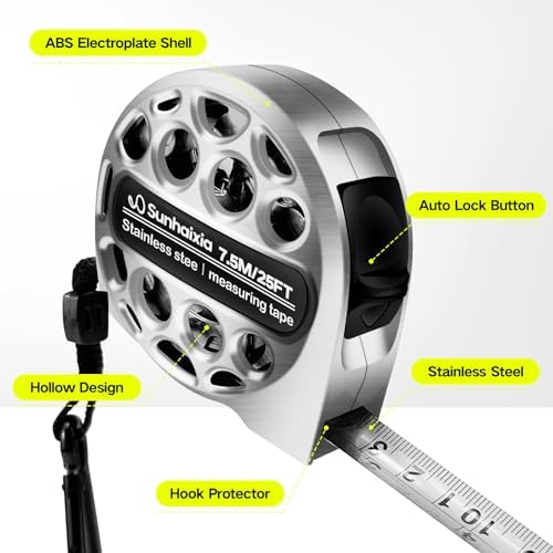 4-in-1 Laser Tape Measure with Laser Level Crosshairs |130ft/40m Laser - Image 3