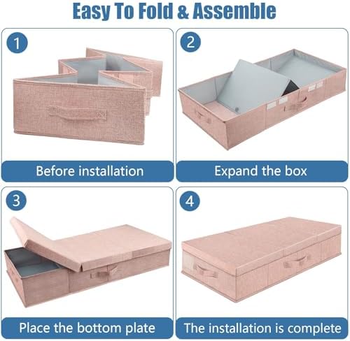 Supowin 2Pack Large Underbed Storage Containers Bin - Image 3