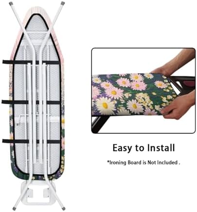 Purple Butterfly Thick Padding Ironing Board Covers Durable Stain Resistant - Image 4