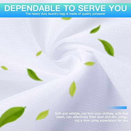 Windyun 4 Pcs Jumbo Mesh Laundry Bags, Large Zippered Dryer Wash Bags - Image 4