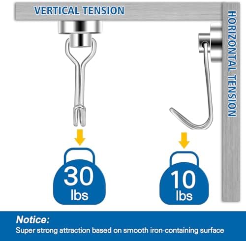 E BAVITE Swivel Swing Magnetic Hooks - Image 3