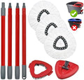 Mop Handle Mop Replace Heads and Mop Base Brush Replacement by Uoiispet