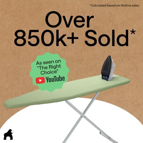 GORILLA GRIP Padded Ironing Board Cover, 15x54 Sage - Image 6