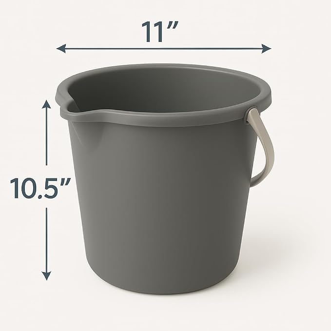 10QT Cleaning Bucket with Handle and Spout - Image 3