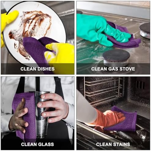 Nialnant 6 Pack Kitchen Dish Cloths, 100% Cotton Dish Rags - Image 5