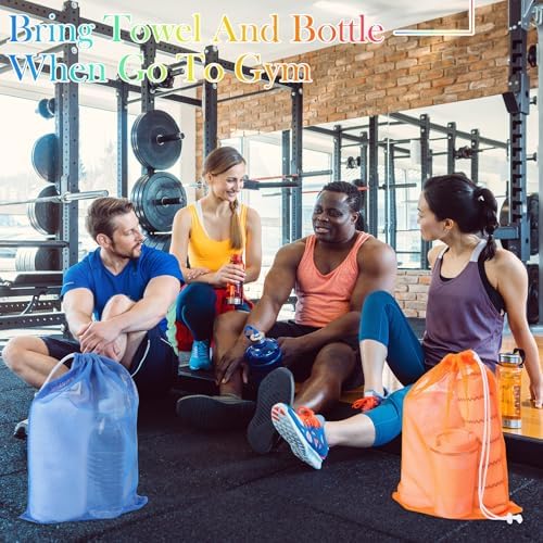 Frienda 6 Pack Mesh Drawstring Bags 11x15 Inch - Image 5