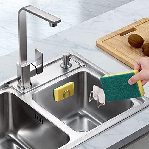 2Pcs Sponge Holder for Kitchen Sink，Strong Adhesive Small Sponge Holder，Sink - Image 2