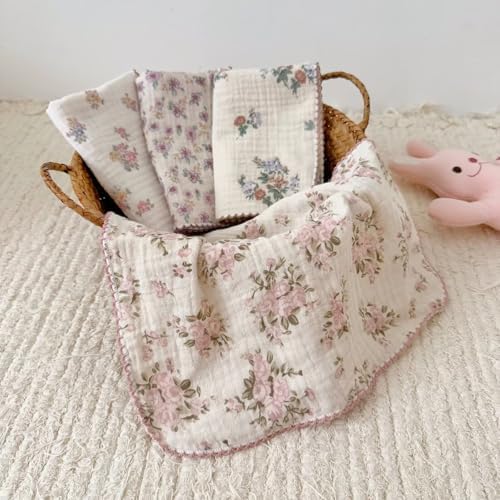 BuLuTu Vintage Floral Print Kitchen Towels Set - Image 2