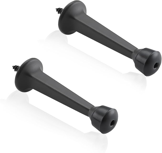 HOME MASTER HARDWARE 3" Heavy Duty Solid Door Stop, 2 Pack | Wall Mounted Design by HOME+MASTER+HARDWARE