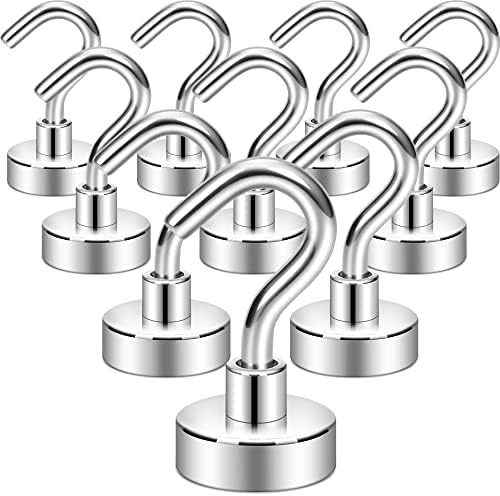 Neosmuk Magnetic Hooks, 30lb Heavy Duty, 10 Pack by Neosmuk