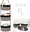 Hanging Basket, 3-Tier Woven Wall Basket by Degeyoyo