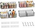 4 Pack EXTRA LARGE Hanging Wall Mount Storage Baskets by Sonyabecca
