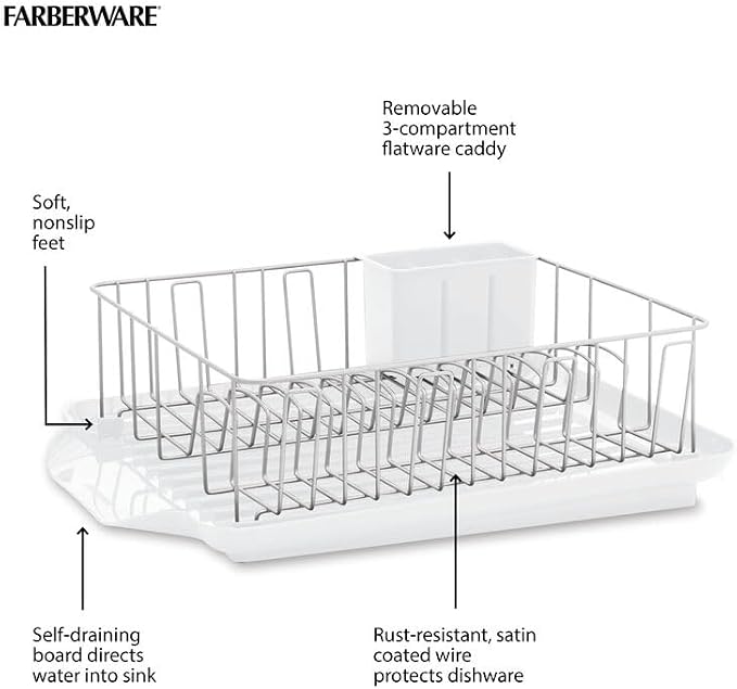Farberware Classic Large Rust Resistant Full Dishrack - Image 2