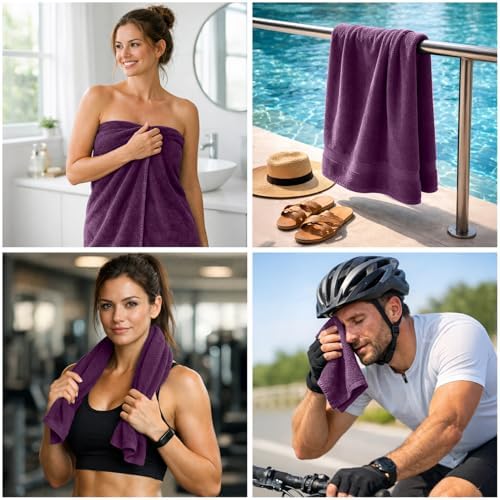 DAN RIVER 8 Piece Luxury Bath Towels - Image 3