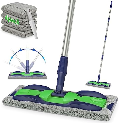 Microfiber Mops for Floor Cleaning: Flat Floor Mop by MEXERRIS