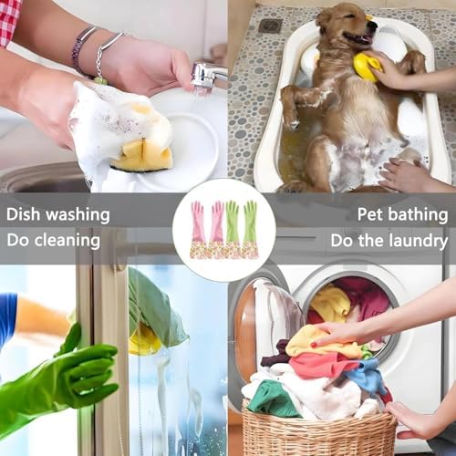 KINGFINGER Rubber Latex Waterproof Dishwashing Gloves - Image 6