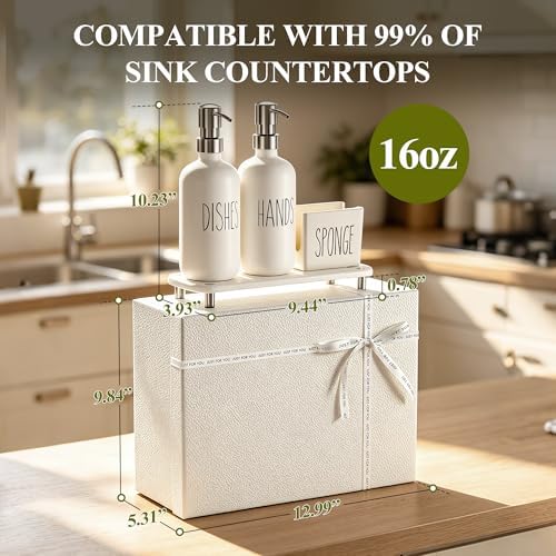 Cisily Housewarming Gifts New Home Basket, Kitchen Soap Dispenser Set Comes - Image 7