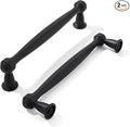 khtumeware 2 Pack 3-1/2 Inch(89mm) Black Cabinet Pulls Black Kitchen Matte Black Cabinet Handles Kitchen Cabinet Hardware for Cupboard Drawer Handles Dresser Pulls