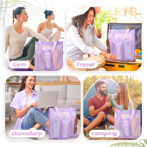 famichan Portable Mesh Shower Caddy, Gym Travel Camp Dorm Room Essentials - Image 6