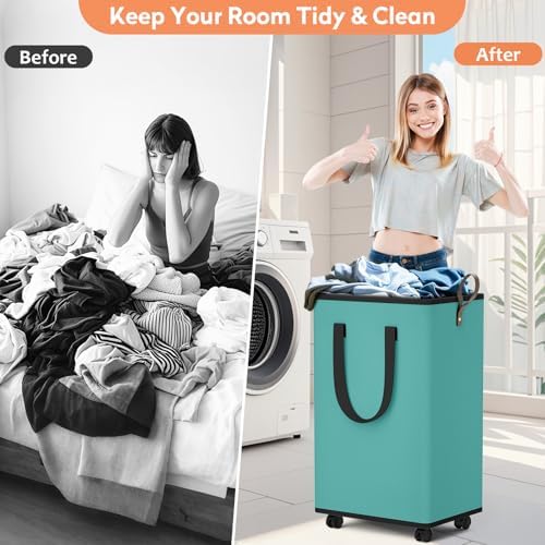SpaceTrove Rolling Laundry Basket - Image 5