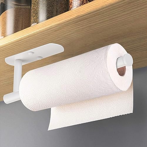VAEHOLD Self Adhesive Paper Towel Holder Under Cabinet Mount, Wall Mounted - Image 5