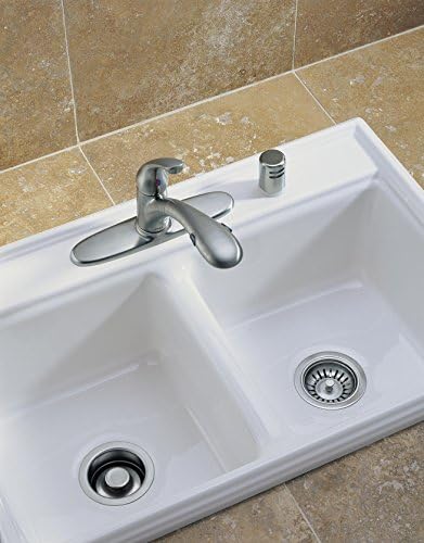 Delta Faucet 72010-AR Flange and Strainer Kitchen Sink, Arctic Stainless - Image 2