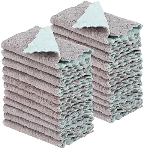 Rachan 22Pack Kitchen Dish Cloths, Reusable Dish Towels, Nonstick Oil Washable by Rachan