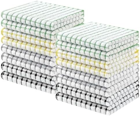 Homaxy 16 Pack Terry Kitchen Dish Cloths by Homaxy