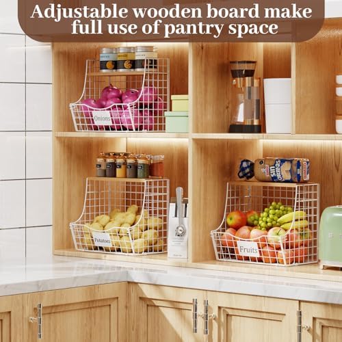 3 Pack Hanging Fruit Basket for Kitchen - Image 6