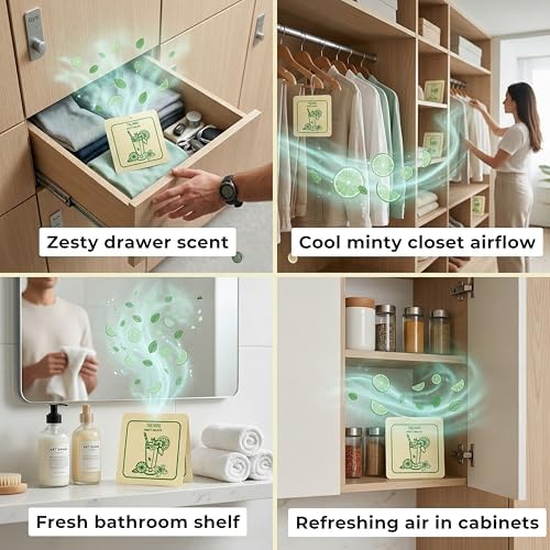 Minty Mojito - Scented Sachets for Drawer and Closet Freshener - Pack of 3 - - Image 5
