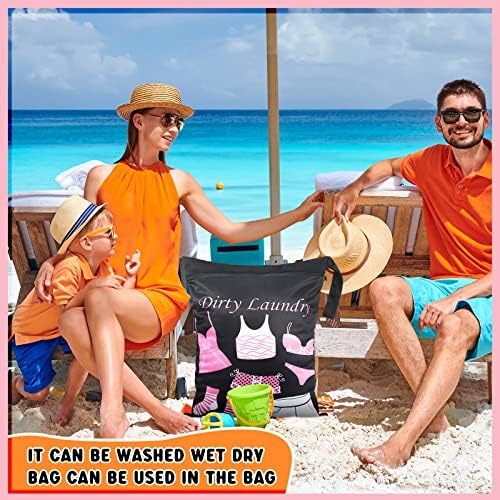 Shappy 2 Pack Wet Dry Bag Travel Laundry Waterproof, Dress Style - Image 6