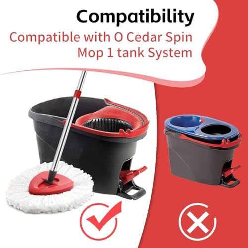 ANREKEYH Spin Mop Replacement for O Cedar 1 Tank System - Image 2
