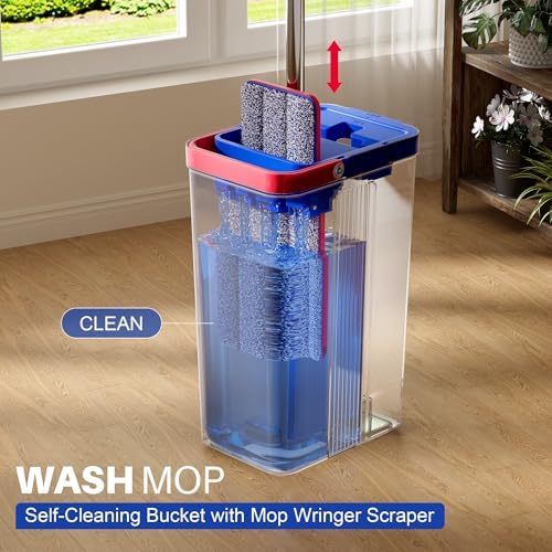 JOYMOOP Mop and Bucket with Wringer Set, Hands Free Flat Floor Mop and Bucket - Image 2
