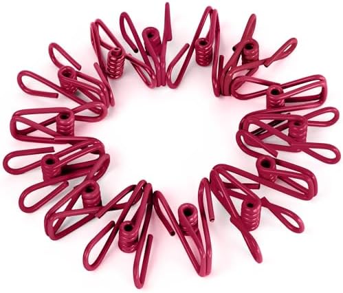 30 Pack Red Chip Bag Clips for Food by RIVEDA