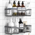 EUDELE Shower Caddy 2 Pack, Adhesive Shower Organizer by EUDELE