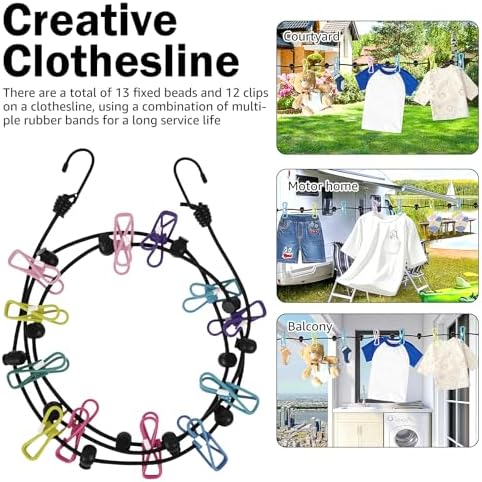 3 Pcs Retractable Portable Clothesline - Image 6
