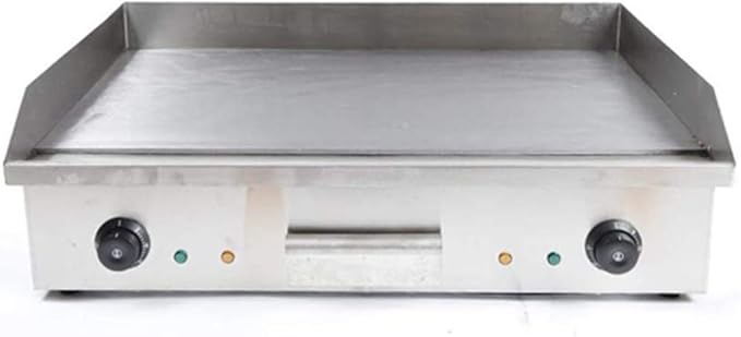 Commercial Electric Griddle 110V 4400W Electric Flat Top Griddle Non-Stick Teppanyaki Grill, 29'' x 16'' Cooking Plate, Stainless Steel Restaurant Electric Countertop Griddle Tabletop Grill