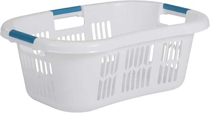 Rubbermaid 4 Pack Small Laundry Basket, 2.1 Bushel Bedroom Hamper, Hip-Hugger - Image 2
