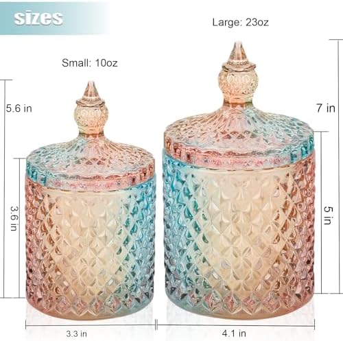 2 Pack Qtip Holder Apothecary Jars - Image 3